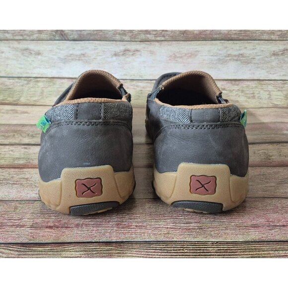 Twisted X Eco TWX Men's Gray Slip On Driving Moc Shoes Size 7.5W Antibacterial - Picture 8 of 12
